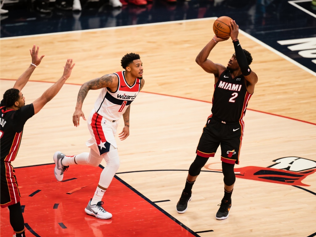 里夫斯后撤步三分精准命中，巴特勒强硬对詹姆斯还以不讲理三分